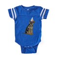 thumbnail image 1 of CafePress - German Shepherd Party - Cute Infant Baby Football Bodysuit, 1 of 1