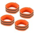 thumbnail image 1 of Unique Bargains Reflective Bands for Arm Wrist Ankle Leg 14x2 Inch Strip for Cycling Running Walking Orange 4 Pack, 1 of 5
