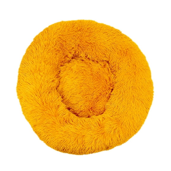 Apmemiss Dog Bed Clearance Dog Bed Calming Dog Beds for Small Medium Dogs - Round Donut Washable Dog Bed, Anti-Slip Faux Fur Fluffy Donut Cuddler Anxiety Cat Bed Christmas Decorations Clearance