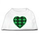 Argyle Coeur Vert Chemise d'Impression d'Écran Blanc XS (8) – image 1 sur 1