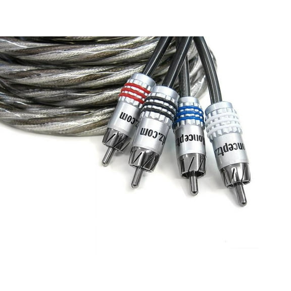KnuKonceptz Karma SS Twisted Coaxial OFC 4 Channel 13 Foot RCA Cable