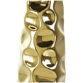 thumbnail image 5 of DecMode 19" Geometric Gold Ceramic Vase with Concaved Circles, 5 of 10