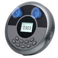 thumbnail image 2 of Reproductor de CD Portátil Bluetooth Discman Recargable con Altavoces Duales y Auriculares Reproductor de CD Reproductor de Mp3 Gris, 2 of 5