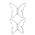 thumbnail image 1 of Interesting Butterfly Line Earrings Female Butterfly Big Stud Earrings, 1 of 1