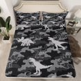 thumbnail image 2 of Feelyou Fashion Camo Teen Queen Sheet Sets, Grey Dinosaur Animal Bed Set, 4pcs, 2 of 7