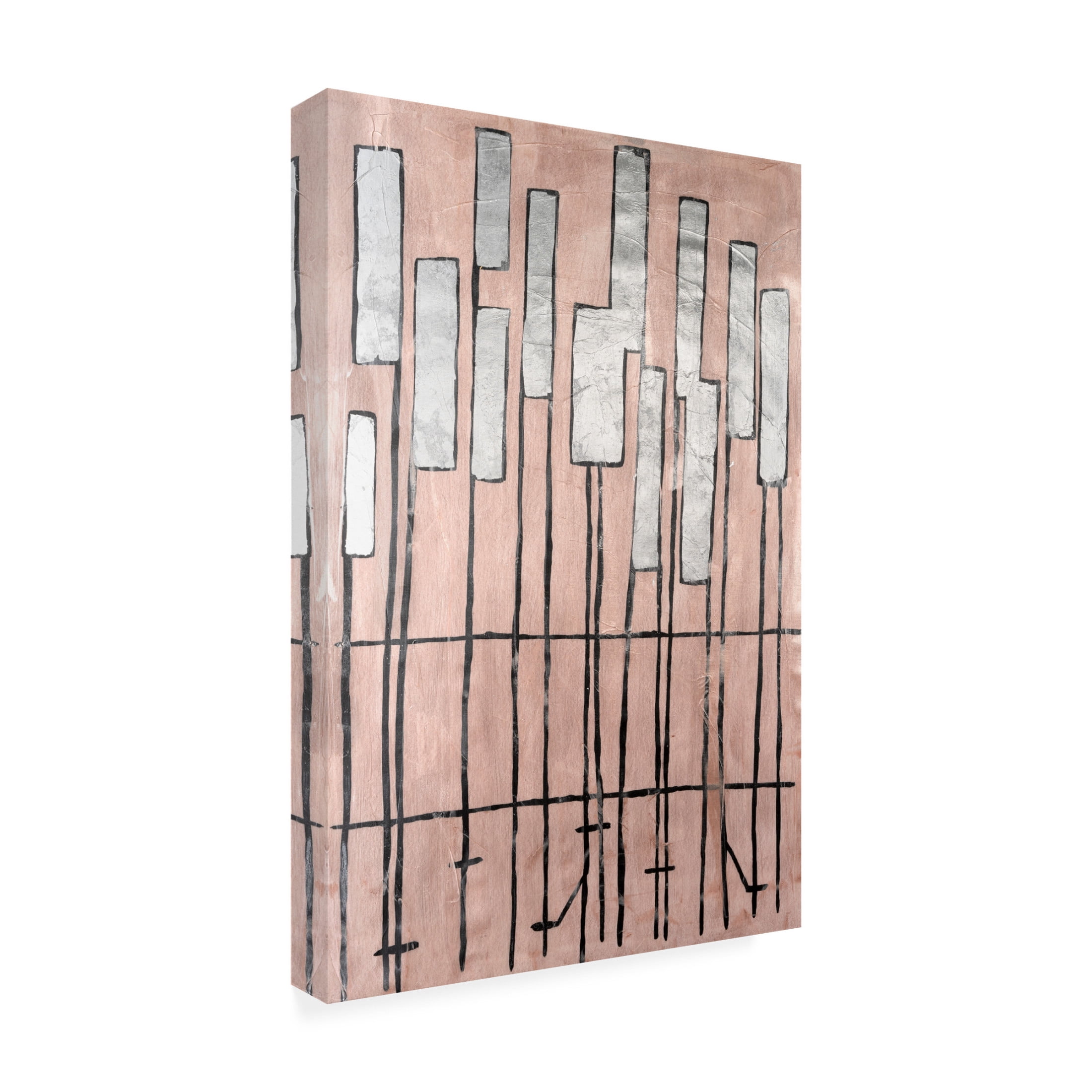 Canvas Wall Art - Michael Willett 'Clavichord II' Wall Art for Living Room, Bedroom, or Office Décor by Trademark Fine Art - 22 x 32 Inches