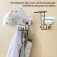 thumbnail image 2 of Matsuzay Soporte para casco de moto de hierro montado en la pared autoadhesivo sin perforaciones resistente sombrero ropa paraguas soporte para Almacenamiento y organización del hogar, 2 of 6