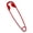 Red, variant on Oversized Metal Safety Pin Hair Clip Minimalist Creative Exaggerated Hair Barrette Large Back Head Hair Accessory for Thick Hair
