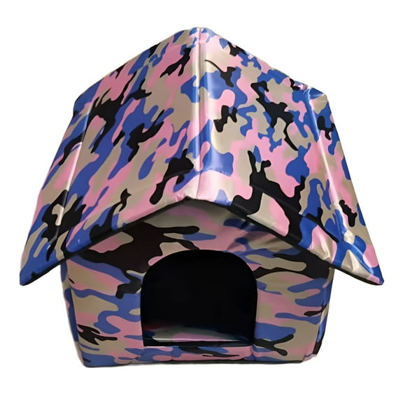 BESTSKY Cat House,Secure Outdoor Shelter Outdoor Cat House Weatherproof,Safe Stray Pets Heated Cat Houses for Outdoor Cats,Style1,S,35*30*35cm