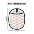 thumbnail image 3 of Rainbow print Pot Holders for Kitchen - Heat Resistant Oven Mitts Hot Pads with Pocket, Non Slip Silicone Pot Holders, Cuteness Hanging Loop Potholders for Kitchen Baking, 3 of 5