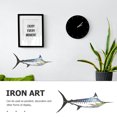thumbnail image 6 of FRCOLOR Wall Decor Indoor Outdoor Iron Art Shark Wall Hanging Sculpture Home Decorative Ornament, 6 of 8