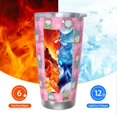 thumbnail image 6 of KLL pink Holiday Joy Print 40oz Stainless Steel Insulated Car Cup with Spillproof Lid - Keep Your Drink Hot or Cold on the Go-Straw Two-piece Set, 6 of 8