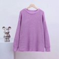 thumbnail image 4 of Womens Sweaters Fall Oversized Chunky Knitted Pullover Sweater Casual Long Sleeve Crewneck Cute Sweaters M, 4 of 8