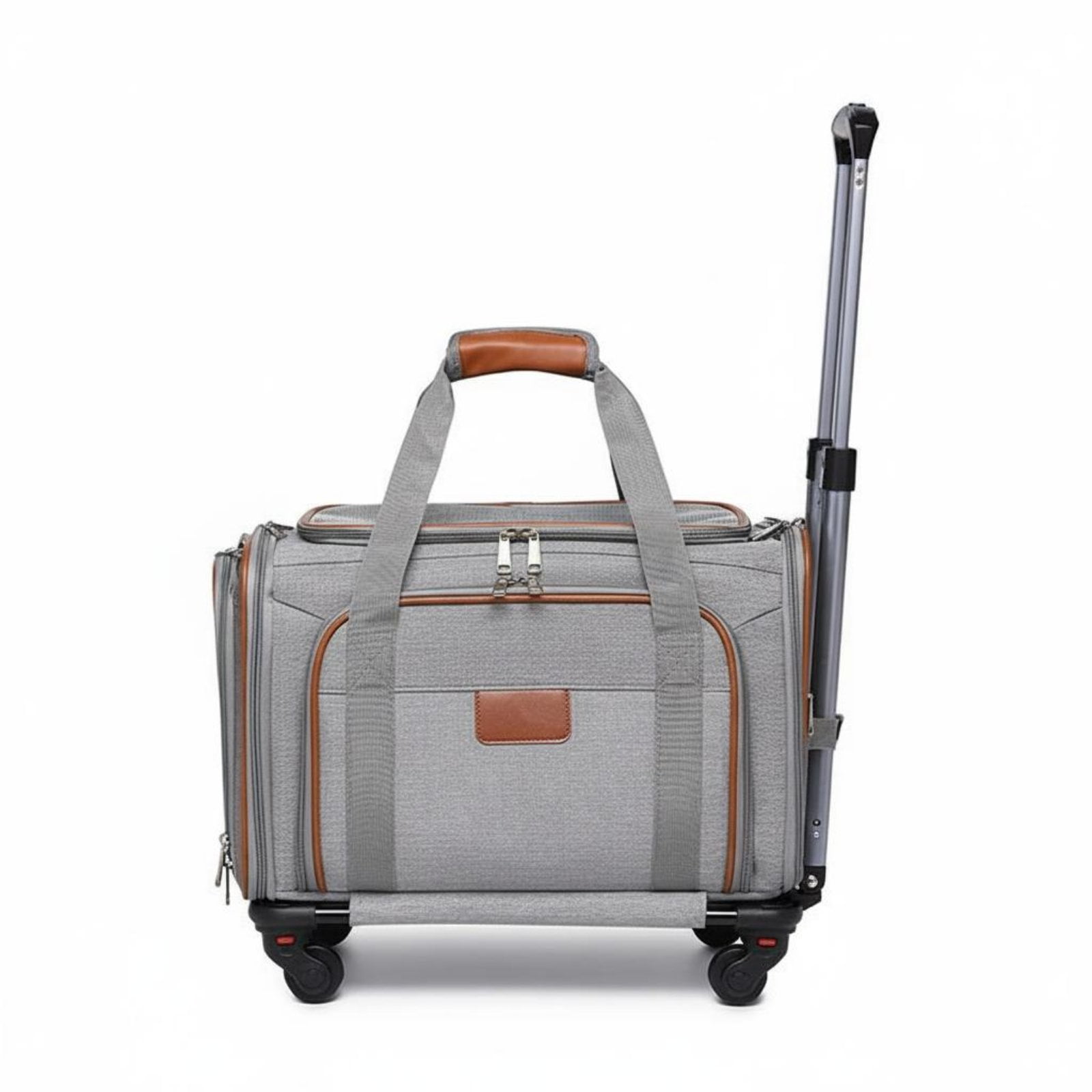 Serenable 2 Pack Portable Pet Trolley with Removable Mat and Foldable Structure for Easy Storage at Home
