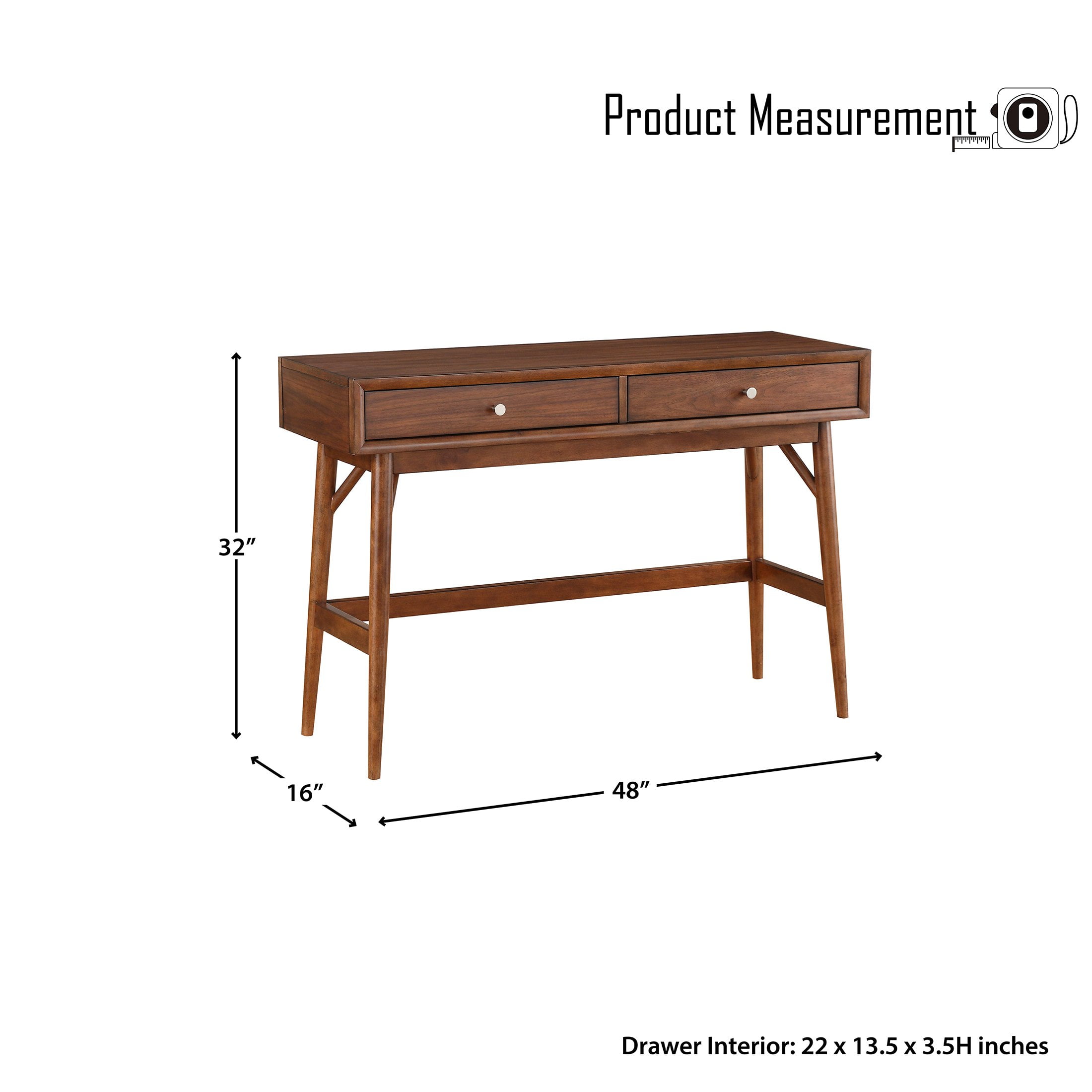 OakvillePark Coburg Sofa Table, Brown