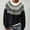 ABlack1, variant on Womens Crewneck Sweatshirts Icelandic Sweater Nordic Sweaters Fair Isle Sweater Womens Sweatshirts No Hood Basic Classic Fair Isle Knit Pattern Soft Fall Fashion Outfits