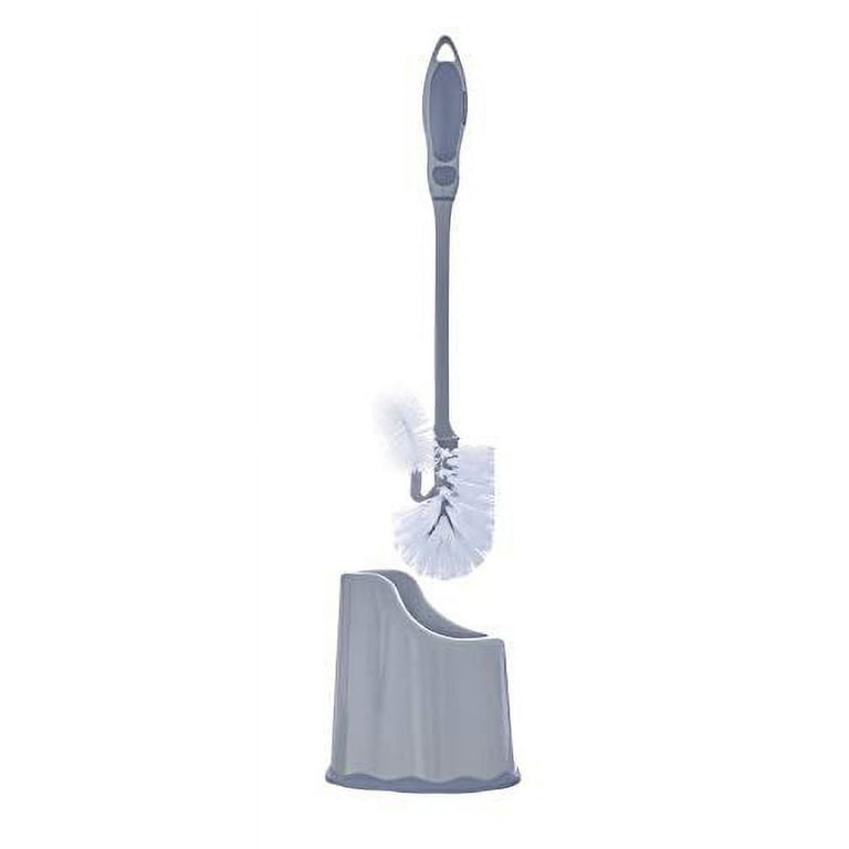Superio Toilet Brush, Toilet Bowl Cleaning System with Scrubbing Wand,  Under Rim Lip Brush for Bathroom