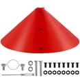 thumbnail image 2 of Squirrel Baffle for Bird Feeder Pole New Upgrade Wrap Around Squirrel Baffle Proof Baffles Durable Premium Plastic Bird Feeder Guard with Hook Red(16 Inch Nonmetal), 2 of 9