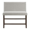 thumbnail image 2 of Picket House Furnishings Hester Counter Bench with Upholstered Back in Brown, 2 of 7