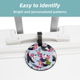thumbnail image 2 of 2Pcs Leather Round Panda Cruise Luggage Tag with Privacy Cover and Name ID Tag - Suitable for Travel Handbags Backpacks School Bags Luggage Tags, 2 of 7