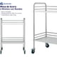 thumbnail image 3 of Mesa de Acero Inoxidable Bluelander de 2 Niveles con Ruedas Giratorias, 3 of 6