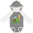 thumbnail image 3 of Inktastic 1st Birthday Cute Turtle in Party Hat with Confetti Boys or Girls Long Sleeve Baby Bodysuit, 3 of 5