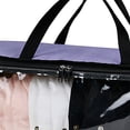 thumbnail image 6 of Cheer.US Clear Clothes Storage Bag Organizer with Reinforced Handle, Vinyl Storage Bag for Comforter, Blanket, Bedding, Duvet, Transparent Moving Totes with Sturdy Zipper, 6 of 7