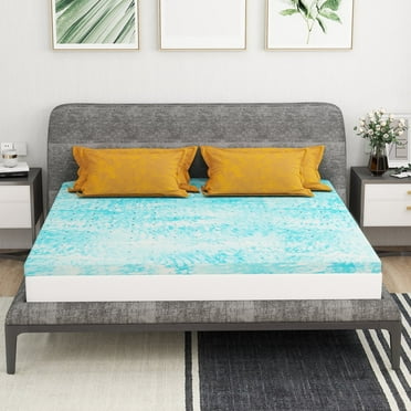 Smiaoer 2 inches Twin Size Cooling Memory Foam Mattress Topper for Pressure Relief