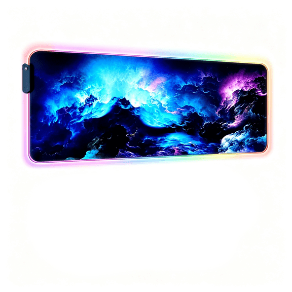 GJX Rgb Gaming Mouse Pad,Large Led Desk Mat,31.5 X 11.8" | 12 Light Modes,Non-Slip Base,Water-Resistant Surface,Stitched Edges Mouse Pad Gaming