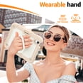 thumbnail image 3 of for iPad Mini 7th/6th Generation Case 8.3 inch 2024/2021, 360 Rotating Shockproof Cover with Stand, Handle, Shoulder Strap, Cream Rose Gold, 3 of 7