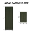thumbnail image 2 of SIXHOME Waffle Bath Mat for Bathroom Runner Rugs, Soft Absorbent Non Slip Long Bathroom Rug, Quick Dry Machine Washable Bath Mat with Rubber Backing, Boho Tassel, 2'x6' Green, 2 of 7