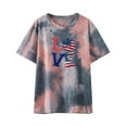 thumbnail image 2 of Lilgiuy Women's Loose Tops Fashion Printed Blouse Round Neck Short Sleeve T-shirt, 2 of 4
