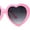 Dark Pink, variant on SA106 Polka Dot Print Plastic Heart Shape Cute Womens Sunglasses Pink