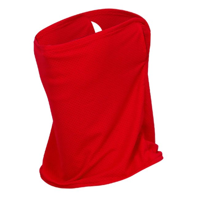 Braga de cuello para bicicleta, protección solar, cubrebocas, bufanda transpirable, pasamontañas, braga para el cuello para rojo