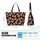 thumbnail image 4 of Fotbe Brown Football On Black Bolsa de Viaje para Playa - Resistente al Agua, Bolsa Tote de Gran Capacidad y Ligera con 7 Bolsillos para Mujeres y Hombres, 4 of 7