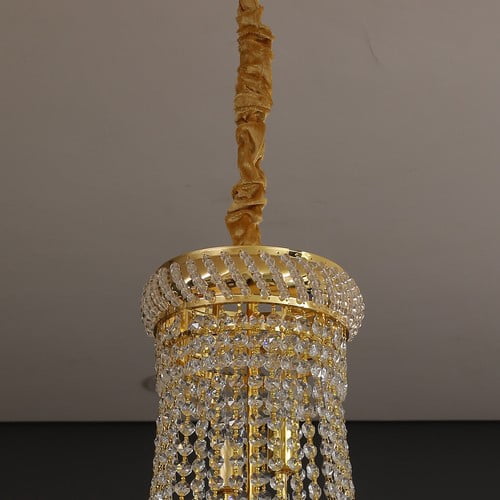 K9 Crystal Chandelier Pendant Light French Empire 40W Luxury Hanging Lamp