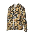 thumbnail image 2 of Balery Sunflowers Bee Men's Women's UPF 50+ Sun Protection Lightweight Hoodie Performance Long Sleeve Shirt for Fishing Running-X-Large, 2 of 9