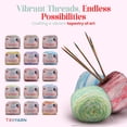 thumbnail image 5 of TROYARN Troyarn Royal Batik (1- Skeins Pack) Ombre Yarn with Rainbow Colors,Soft Yarn for Crocheting and Knitting%100 Anti-Pilling Acrylic 1x140 gr (1x383 yds) (10601), 5 of 7