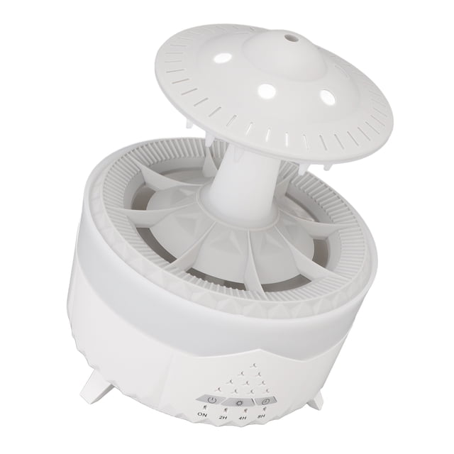 Humidificador De Aire, Humidificador De Gota De Lluvia Fácil De Usar Luz LED De 7 Colores Apagado Automático 4 Temporizadores Niebla Fría Para Oficinas