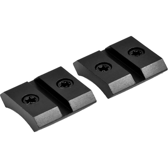 Warne Maxima 2-Piece Steel Weaver Scope Base Remington 504 / 547 Matte Black