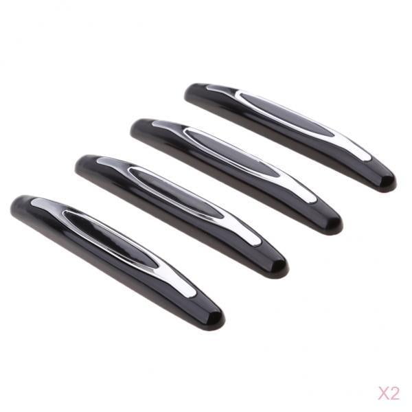 8 X Negro Coche SUV Puerta Borde Parachoques Guardia Ajuste Autoadhesivo