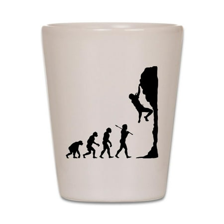 

CafePress - Rock Climbing 2 - White Shot Glass Unique and Funny Shot Glass