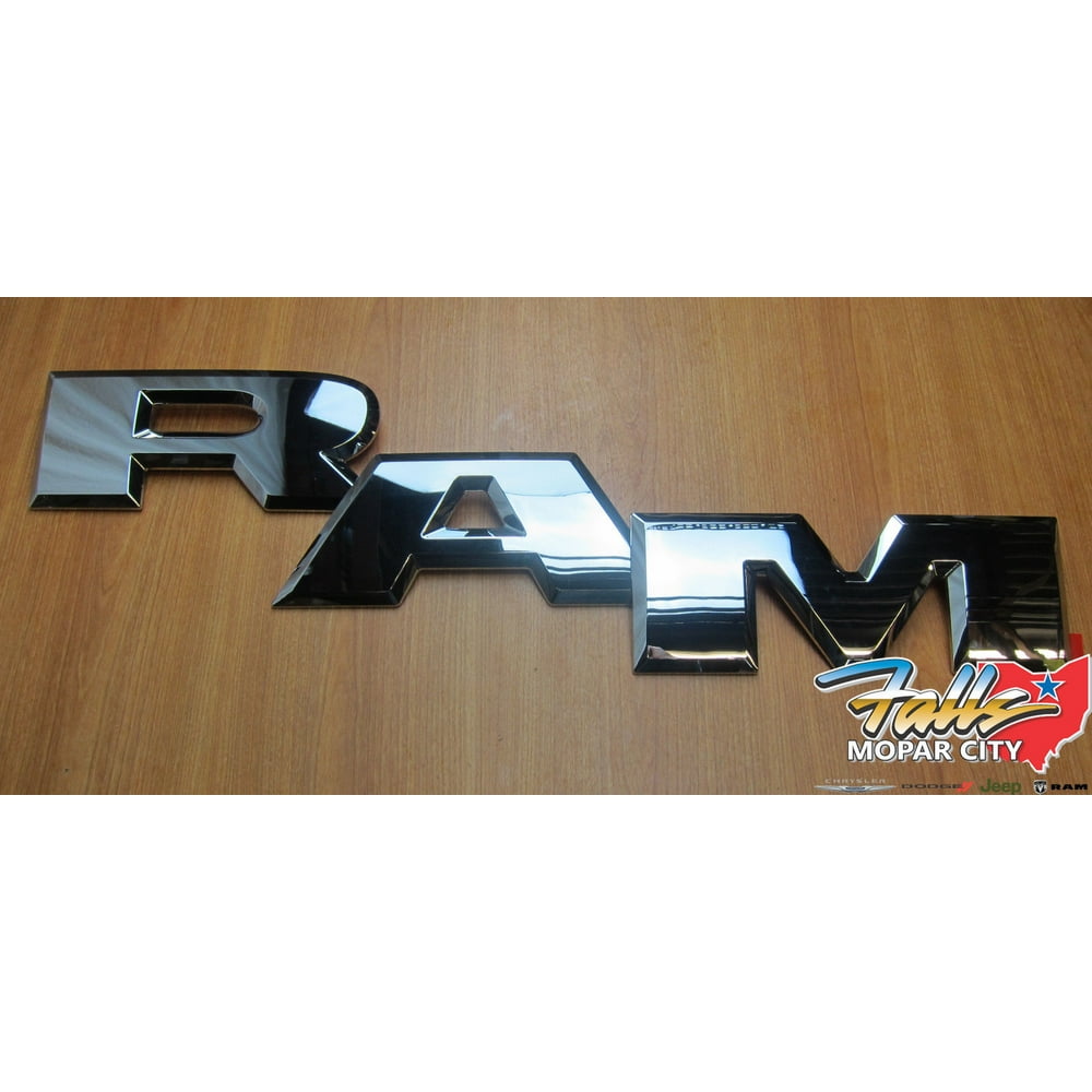 20152019 Dodge Ram 1500 3500 Chrome R A M Ram Emblem Lettering Logo