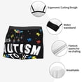 thumbnail image 3 of Susaid I Love With Autism To The Moon And Back Print Men's Mesh Boxer Briefs Cooling Breathable Sports Underwear Wide Waistband Boxer Briefs W/Fly-Small, 3 of 5