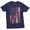 Navy Blue, variant on Men'S Baseball Usa Flag T-Shirt Bat Flag Patriotic American Sports Shirt For Him