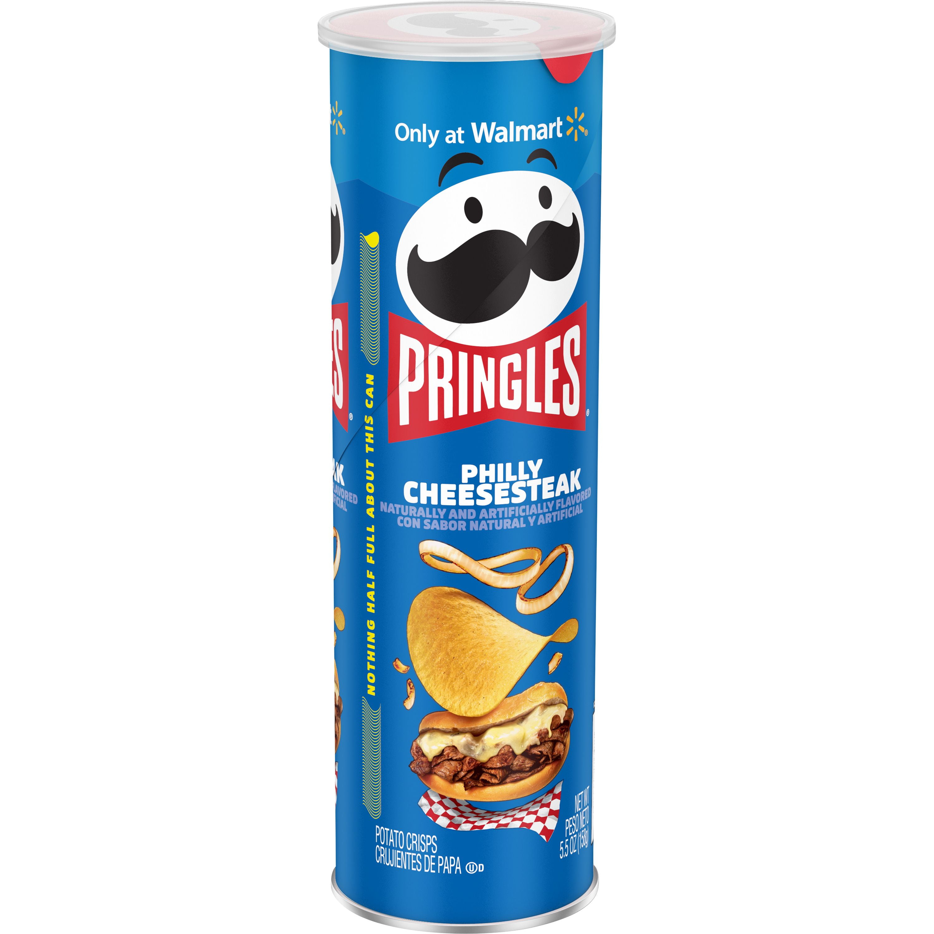Pringles Potato Crisps, Philly Cheesesteak, 5.5 Oz, Can