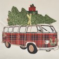 thumbnail image 5 of Mina Victory Holiday Pillows Holiday Vw Van 18"X18" Multicolor Indoor Throw Pillow, 5 of 5
