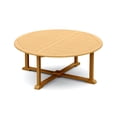thumbnail image 4 of 9-Piece Teak Dining Set: 72" Round Table + 8 Surf Folding Armless Chairs, 4 of 7