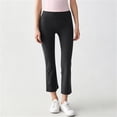thumbnail image 5 of Mifsaly Capri Yoga Pants for Women High Waisted Cropped Flare Leggings Soft Stretchy Flattering Fit Athletic Workout Casual Work Office Capris Gray,XXXXL, 5 of 6