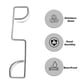 thumbnail image 4 of Stainless Steel Fence Panel Clamps Secure Garden Gate Brackets Anti-Vibration Fence Fasteners, 4 of 5